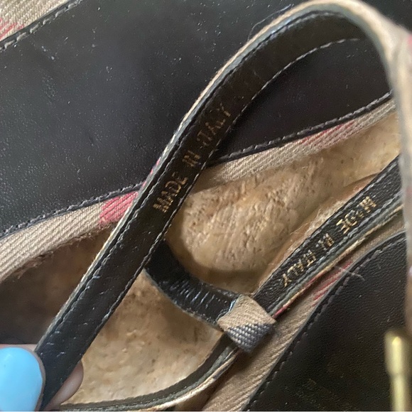 Burberry strapped espadrilles sandals - Picture 6 of 10